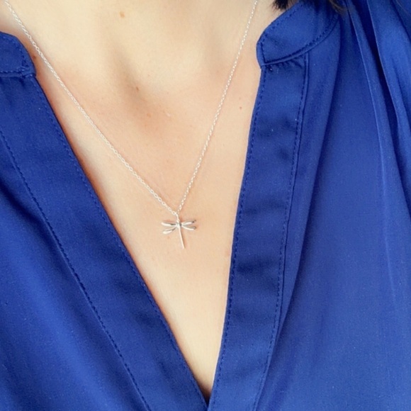 Sterling Silver Dragonfly Necklace - Picture 12 of 13